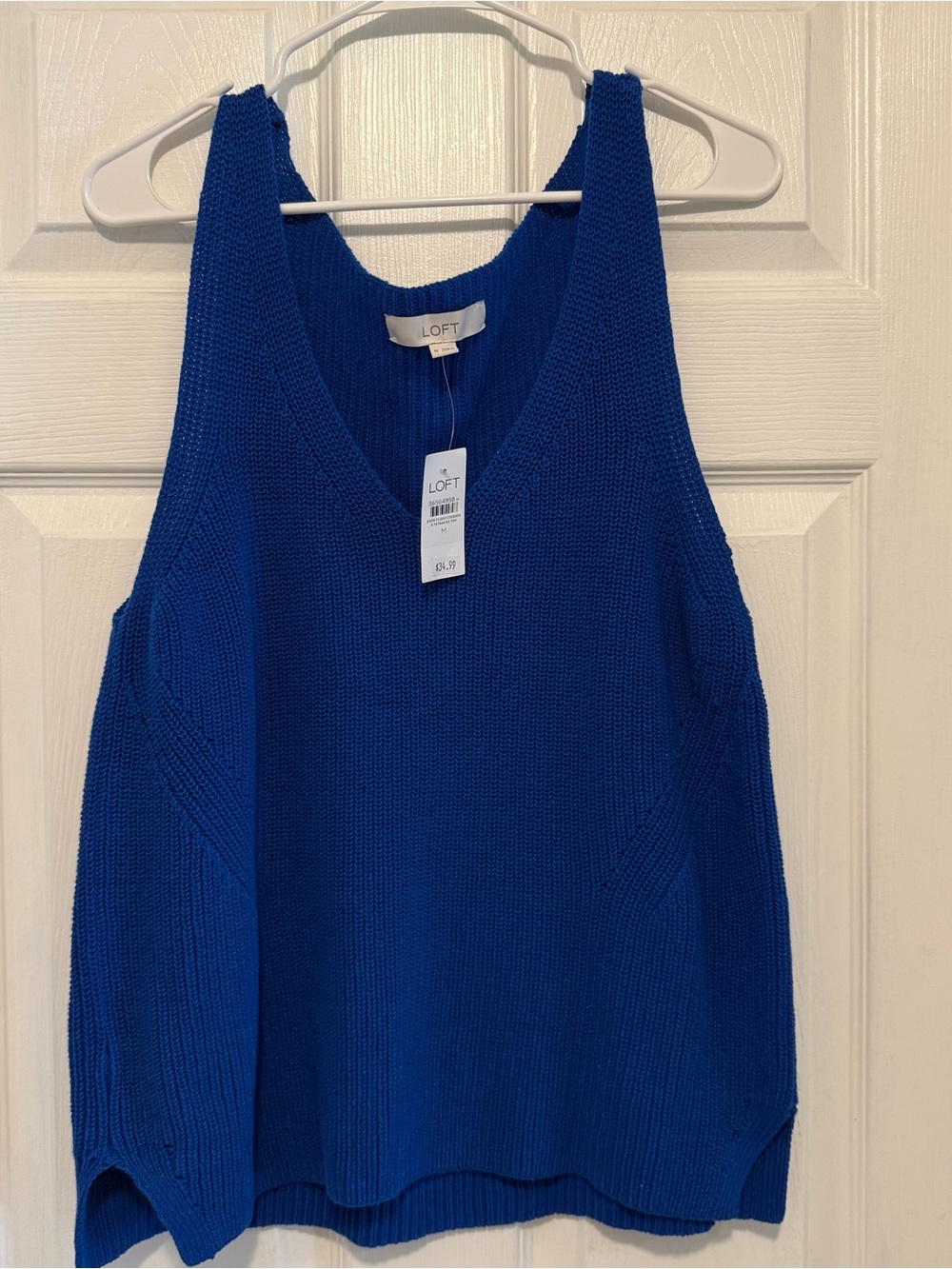 LOFT Women's Sleeveless V-Neck Knit Tank Sweater - NWT